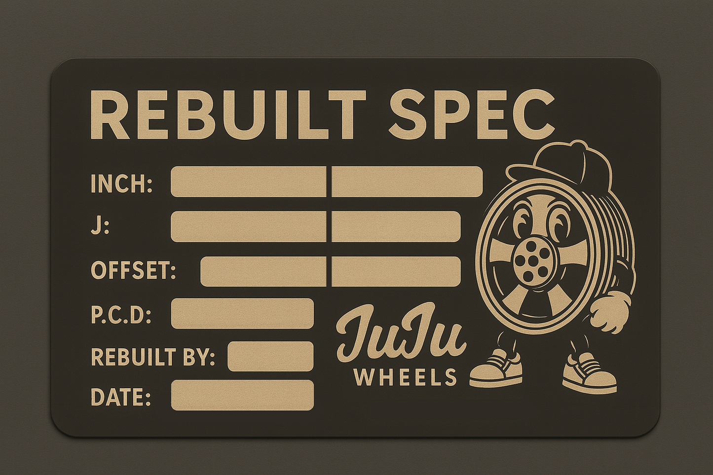 Juju Wheels Rebuilt Spec Sticker (Set of 4)