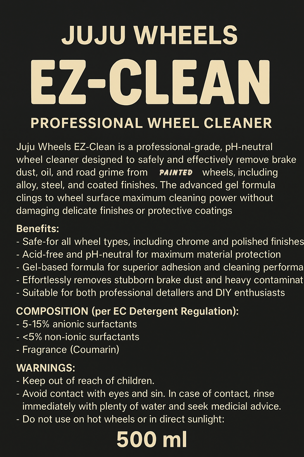 Juju Wheels Wheel Cleaner (for Paint and Powdercoat)