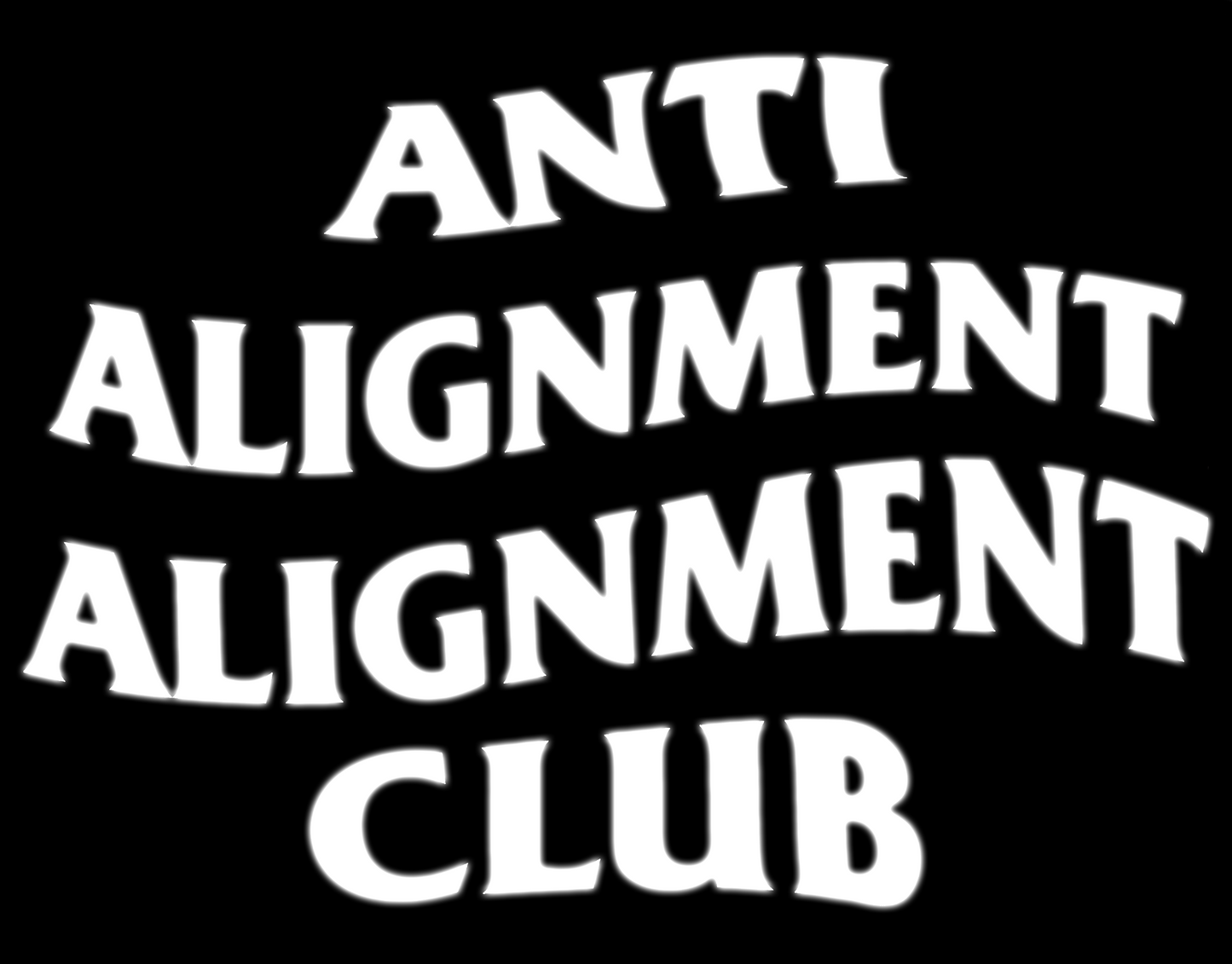 Anti Alignment Alignment Club – Die Cut Sticker